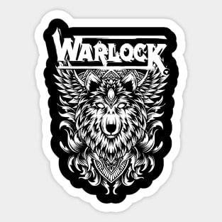 Warlock 80s Sticker